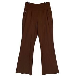 Athleta Venice Flare Pant Women S Brown High Rise Stretch Yoga Pilates Travel